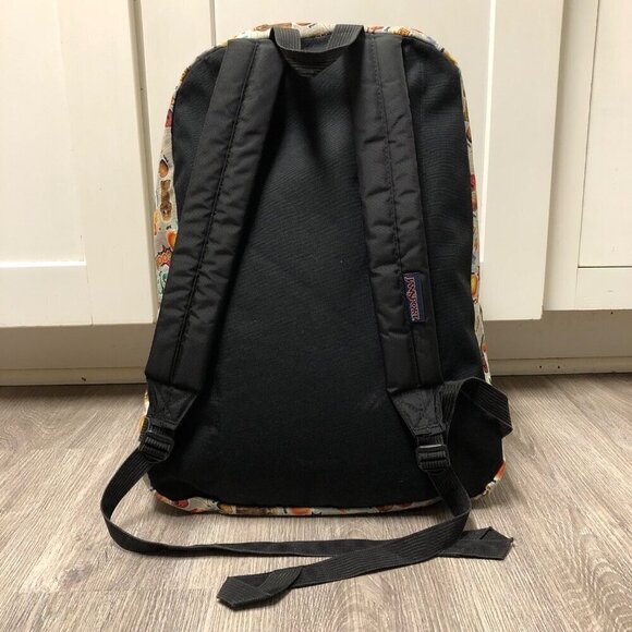 Jansport Backpack Novelty Character All Over Notebook Print Bookbag Student Bag